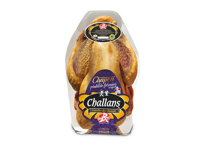 Chapon de pintade fermier de Challans Label Rouge