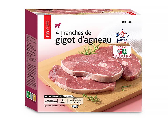 4 Tranches de gigot d’agneau