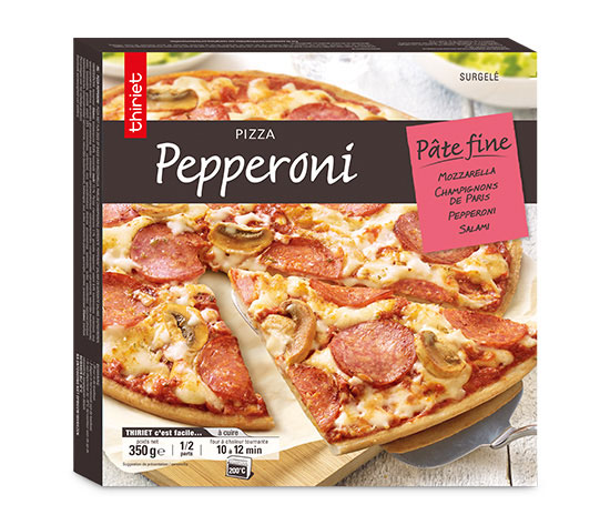 Pizza pâte fine pepperoni