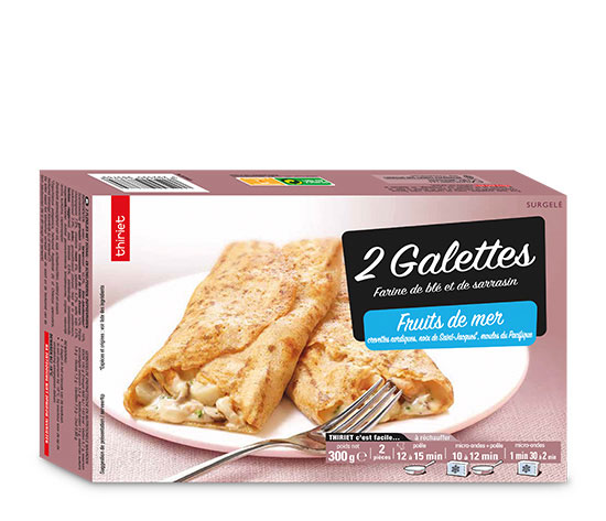 2 Galettes aux fruits de mer