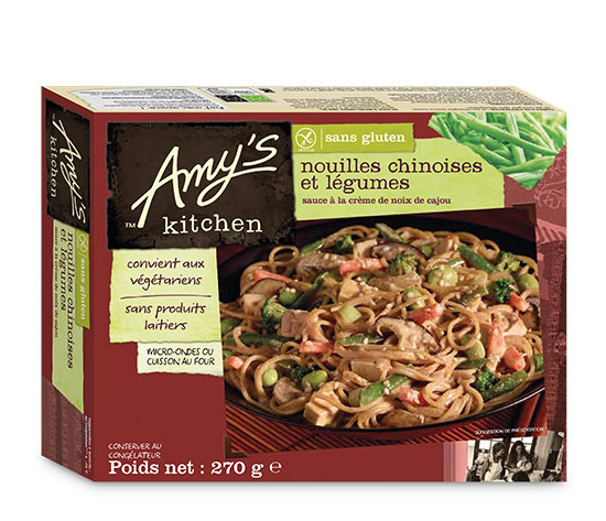 Nouilles chinoises et légumes sans gluten