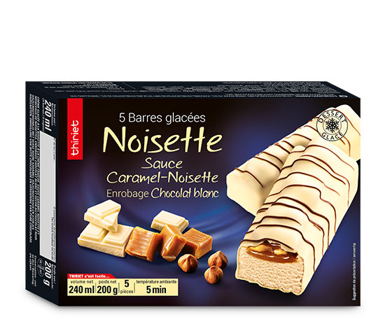 5 Barres glacées noisette