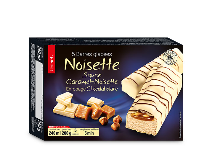 5 Barres glacées noisette