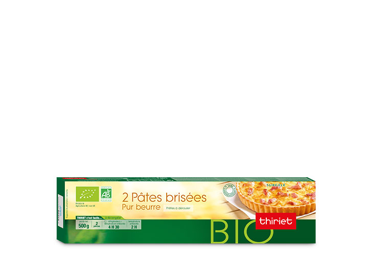2 Pâtes brisées pur beurre biologiques