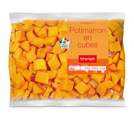 Potimarron en cubes