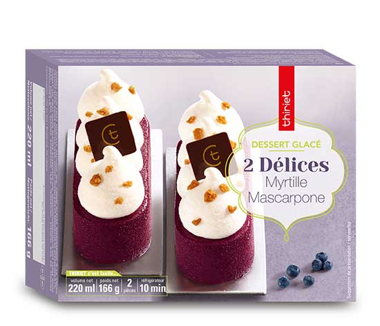 2 Délices myrtille/mascarpone