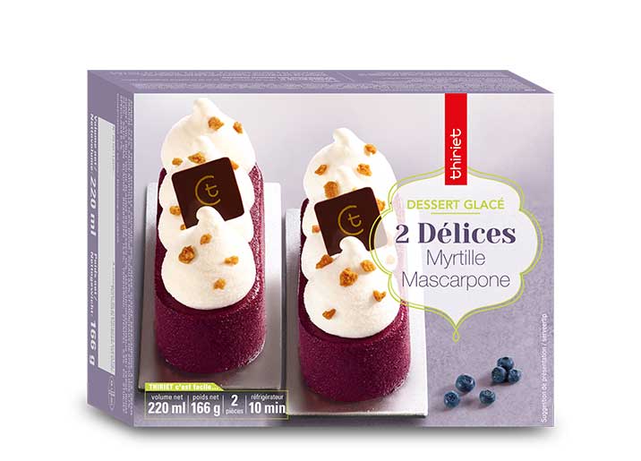 2 Délices myrtille/mascarpone