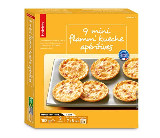 9 Mini flamm'kueche apéritives