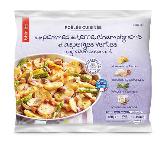 Poêlée pommes de terre champignons asperges