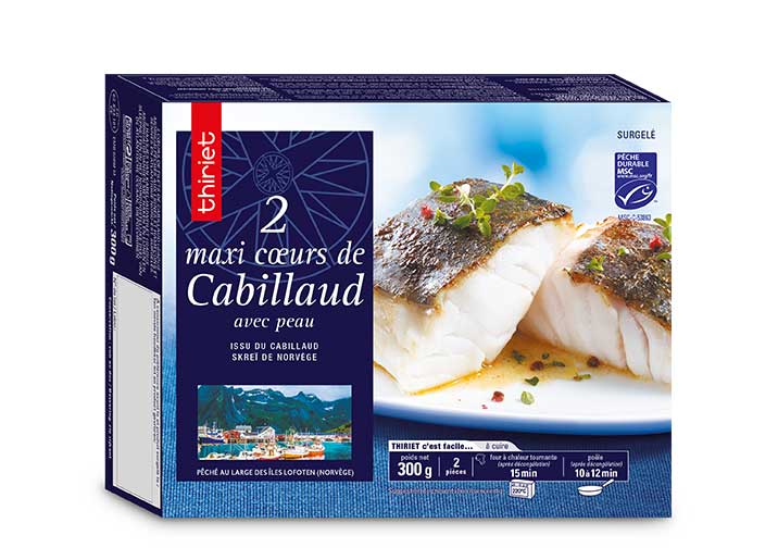 2 Maxi cœurs de cabillaud issu du Cabillaud Skreï