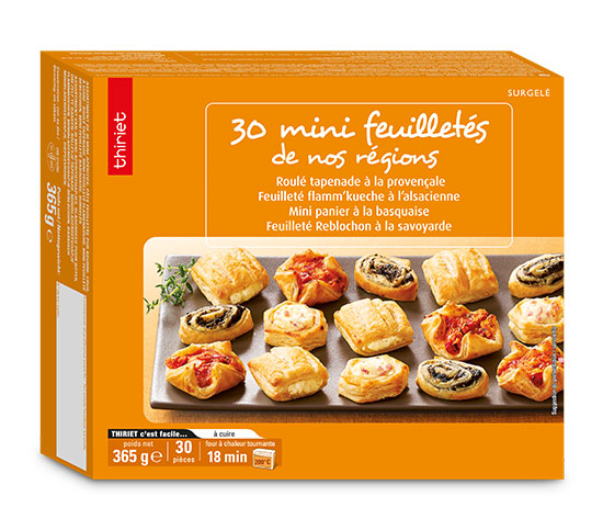 30 Mini feuilletés de nos régions