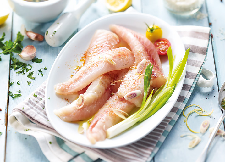 Cœurs de filets de colin d'Alaska