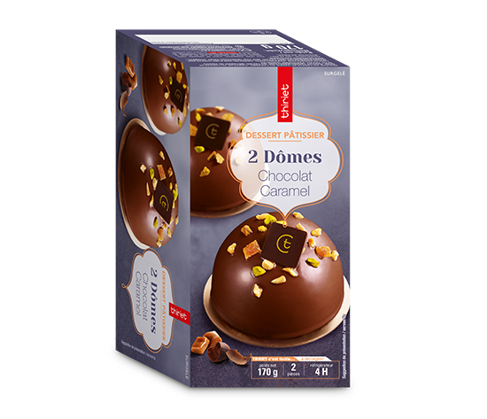 2 Dômes chocolat/caramel