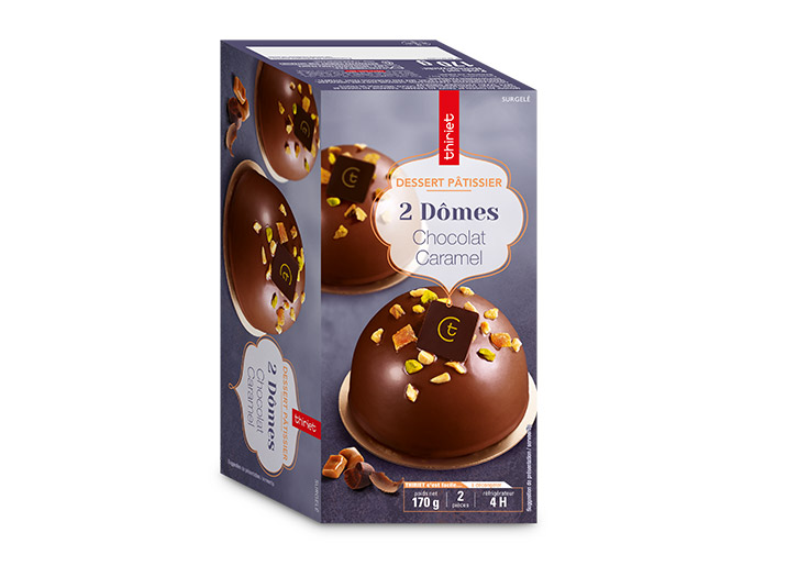 2 Dômes chocolat/caramel