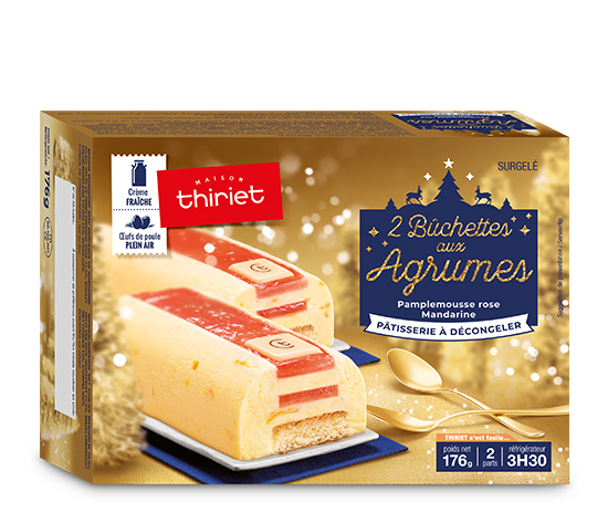 2 Bûchettes aux agrumes