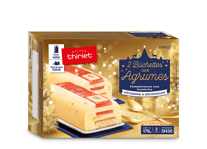 2 Bûchettes aux agrumes
