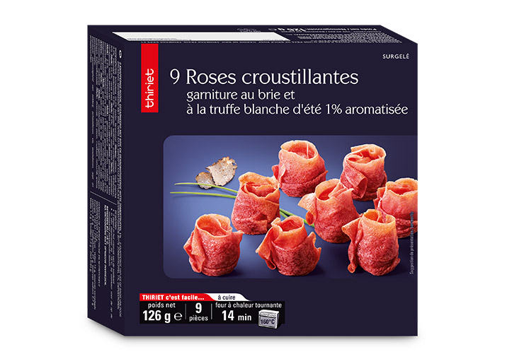 9 Roses croustillantes, garniture brie et truffe