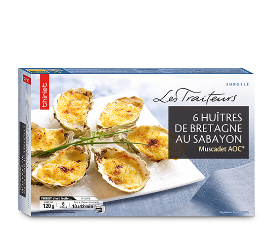 6 Huîtres de Bretagne au sabayon – Muscadet AOC*