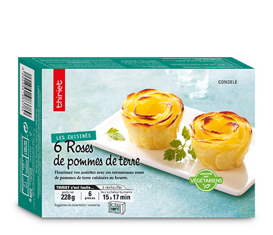 6 Roses de pommes de terre