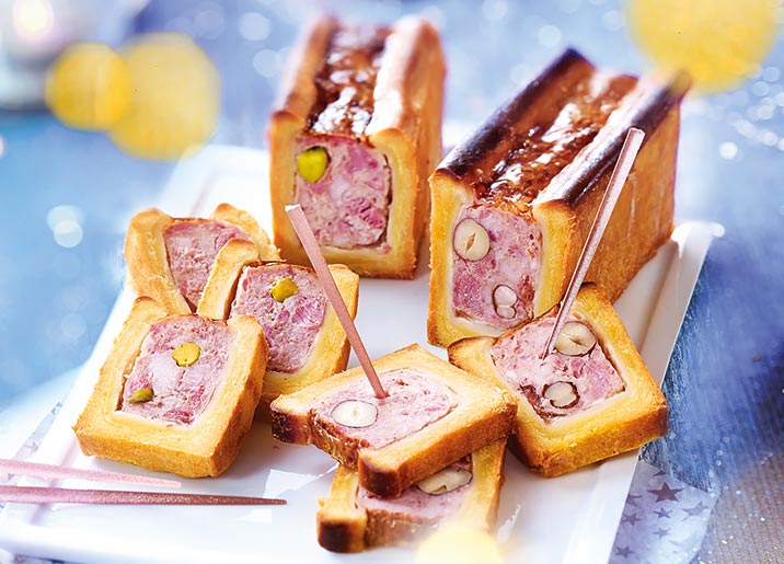 Mini pâté en croûte canard/pistache