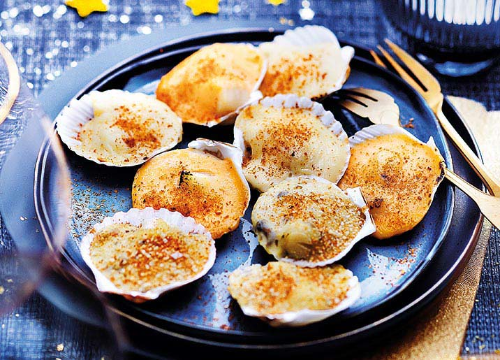 12 Mini coquilles St-Jacques apéritives
