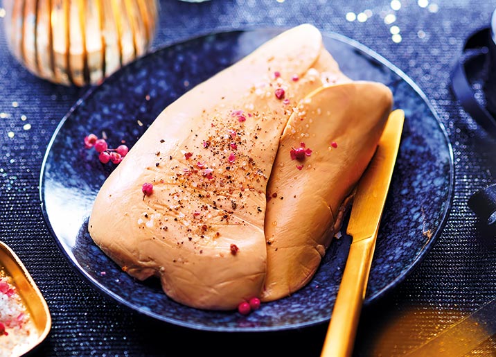 Foie gras de canard du Sud-Ouest, cru, éveiné