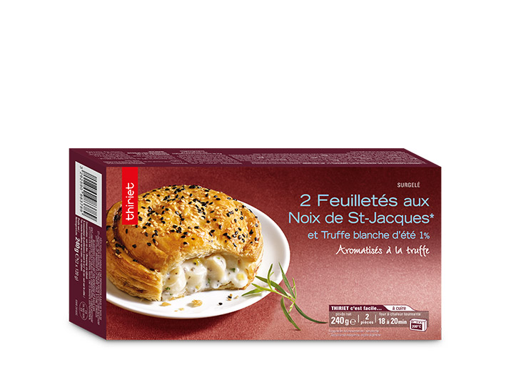 2 Feuilletés aux noix de St-Jacques et truffes
