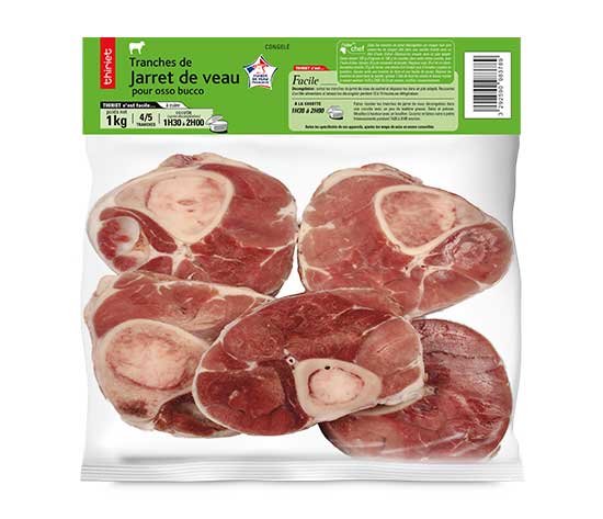Tranches de jarret de veau pour osso bucco