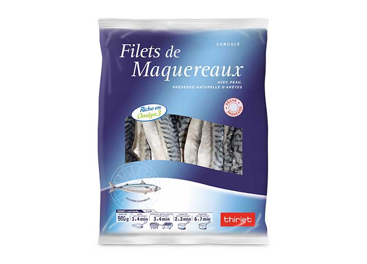 Filets de maquereaux avec peau
