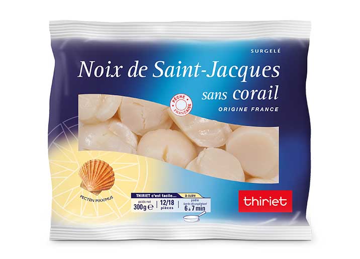 Noix de Saint Jacques sans corail
