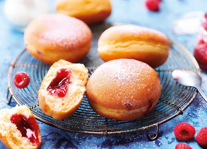10 Beignets fourrés framboise
