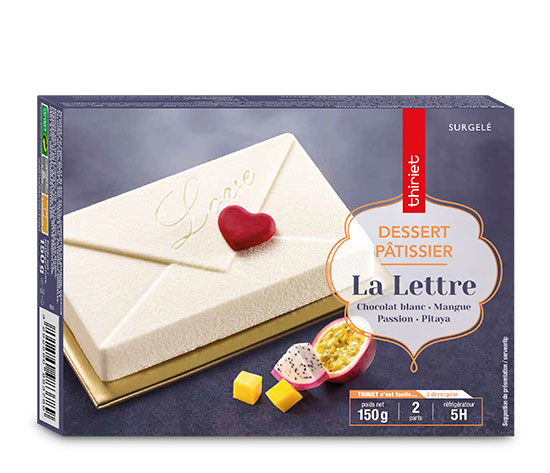 La lettre chocolat blanc/mangue passion pitaya