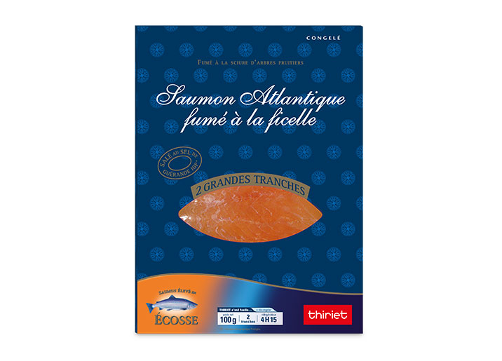 Saumon Atlantique fumé à la ficelle - 2 tranches