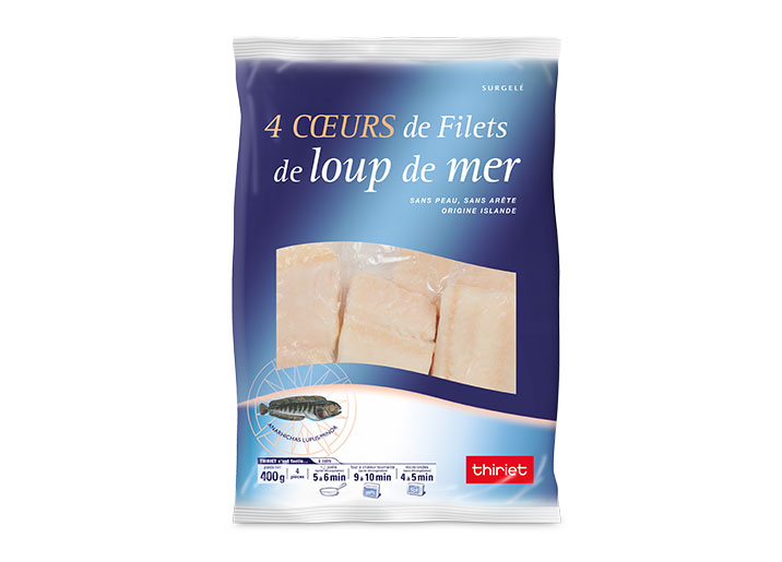 4 Coeurs de filets de loup de mer