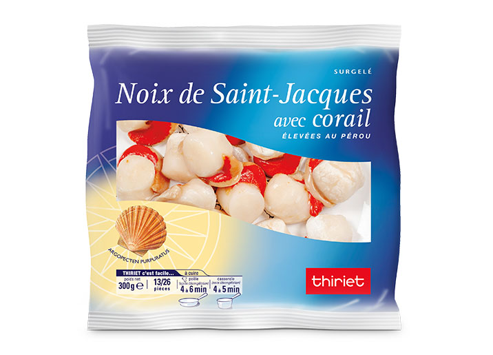 Noix de St-Jacques avec corail
