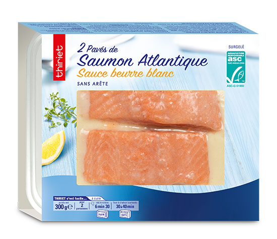 2 Pavés de saumon Atlantique sauce beurre blanc