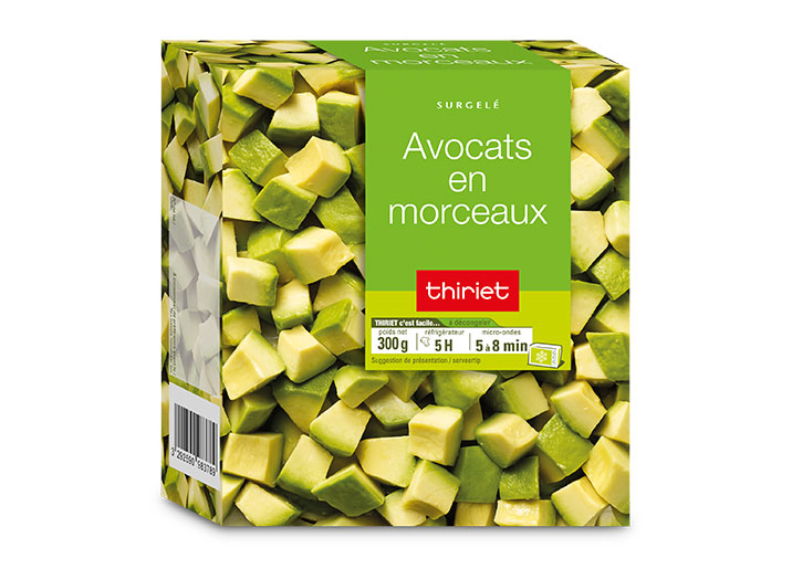 Avocats en morceaux