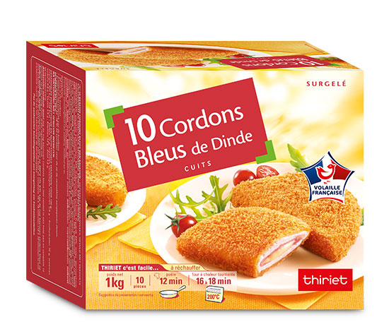 10 Cordons bleus de dinde cuits
