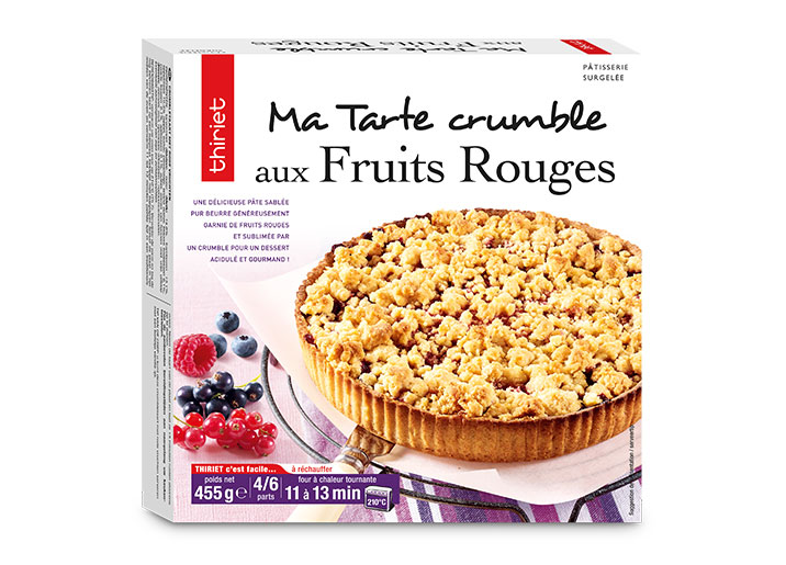 Tarte crumble aux fruits rouges
