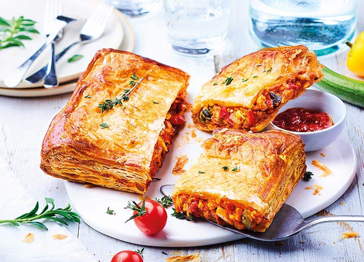 Feuilleté légumes du soleil/mozzarella