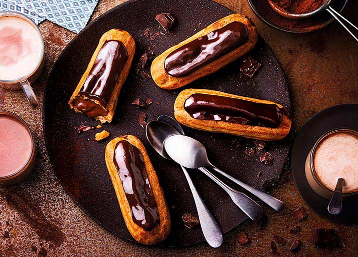 4 Eclairs au chocolat