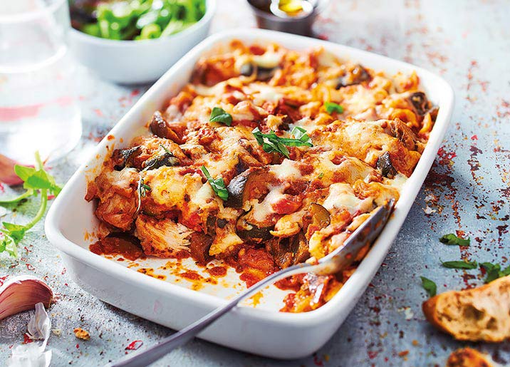 Gratin de légumes du soleil au poulet