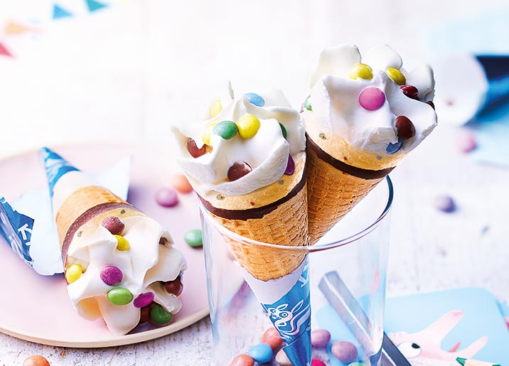 6 Cornets Vanille/Bonbons