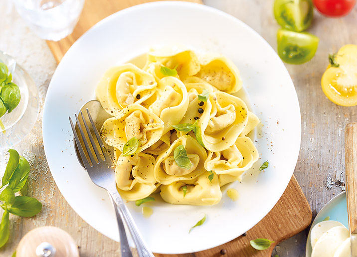 Tortellini tomate/mozzarella biologiques