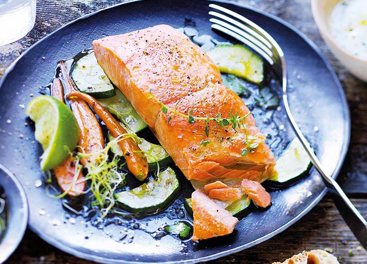 4 Pavés de saumon argenté du Pacifique avec peau