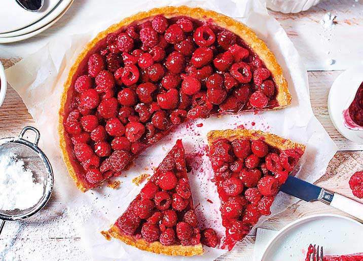 Tarte aux framboises