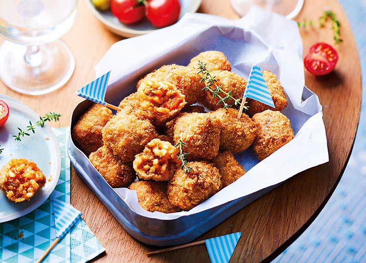 Mini arancini à la bolognaise