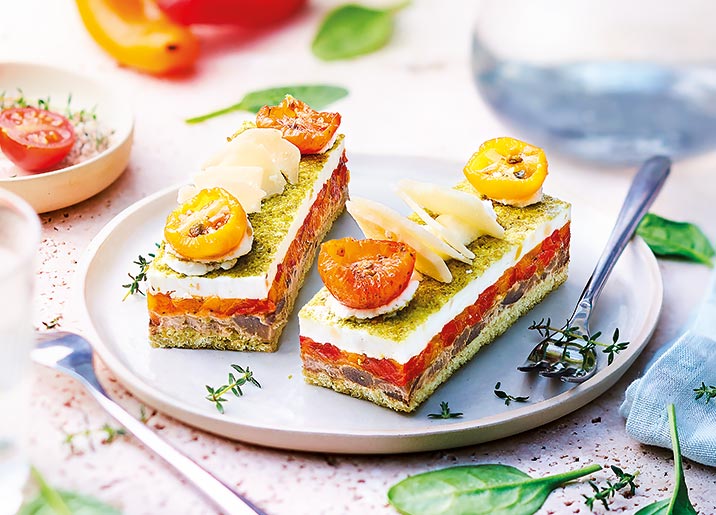 2 Opéras légumes du soleil et fromage de chèvre