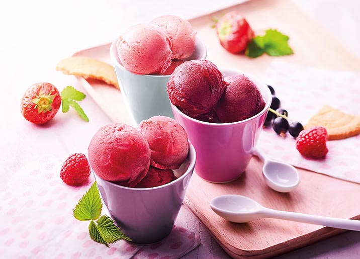 Sorbet Fraise et morceaux de fraise