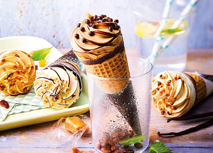 6 Cornets Exalto™ Caramel au beurre salé